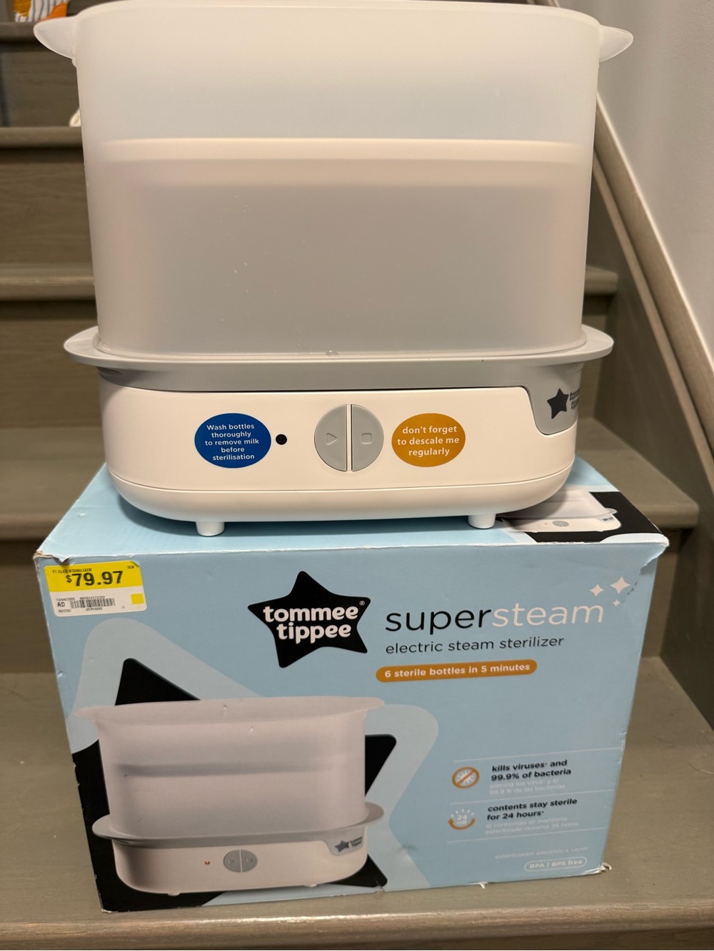 SuperSteam Electric Steam Sterilizer - White